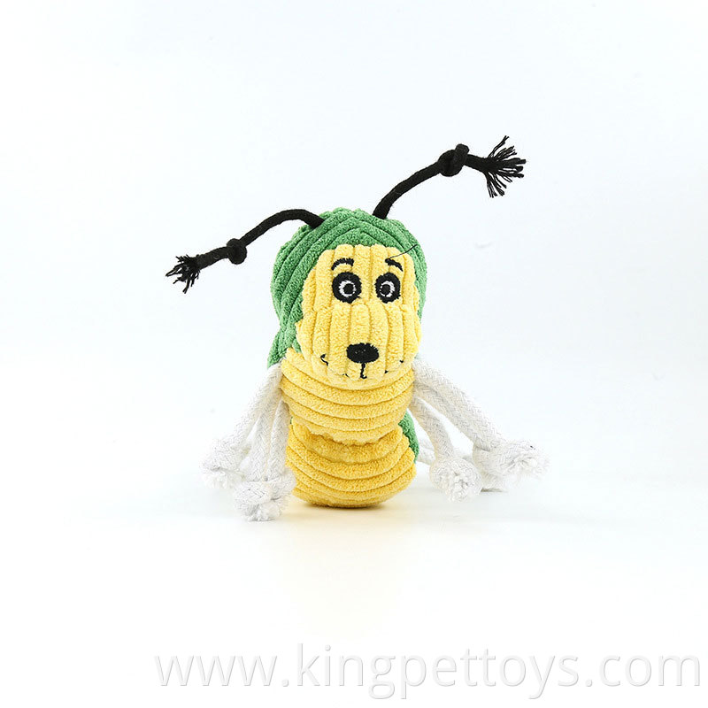 Plush Dog Toy Caterpillar
